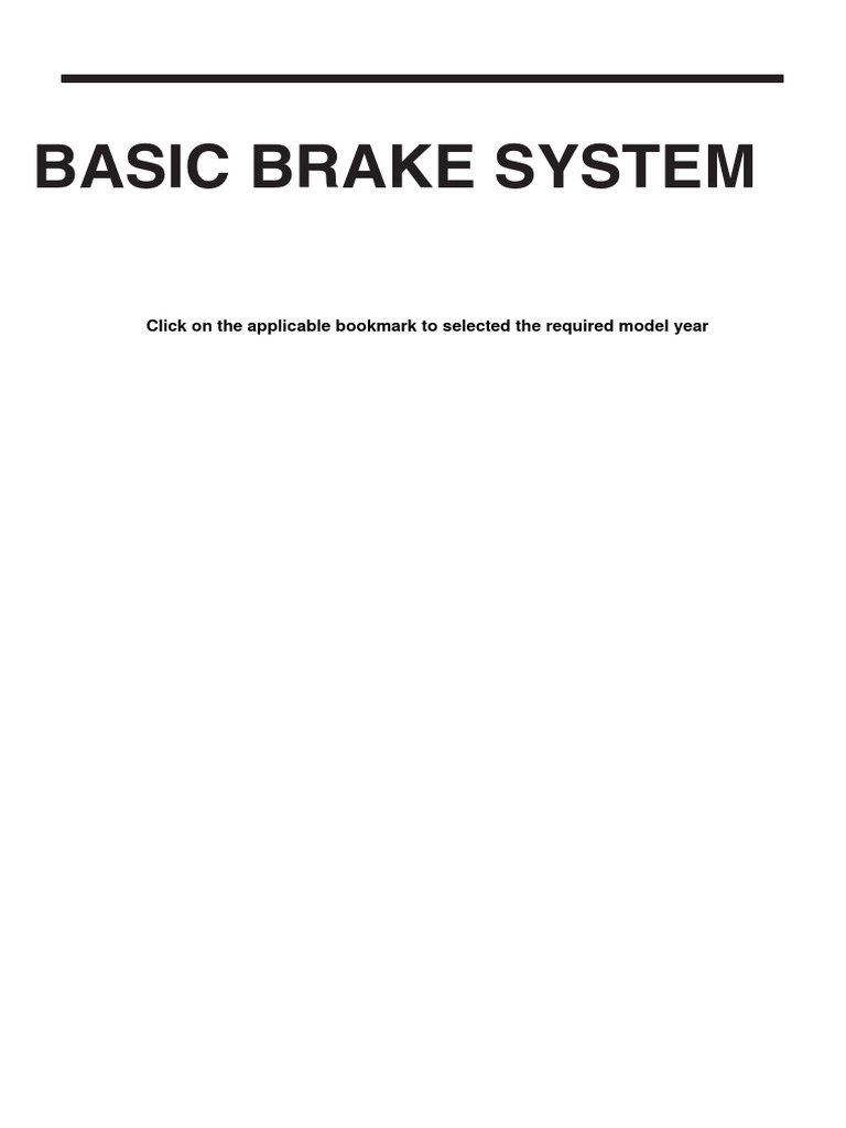 35a Basic Brake System | PDF | Brake | Equipment