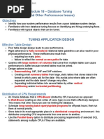 Module 18 – Database Tuning