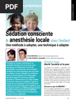 Sédation Consciente & Anesthésie Locale Chez L’Enfant