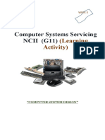 Computer Systems Servicing NCII (G11) : (Learning Activity)