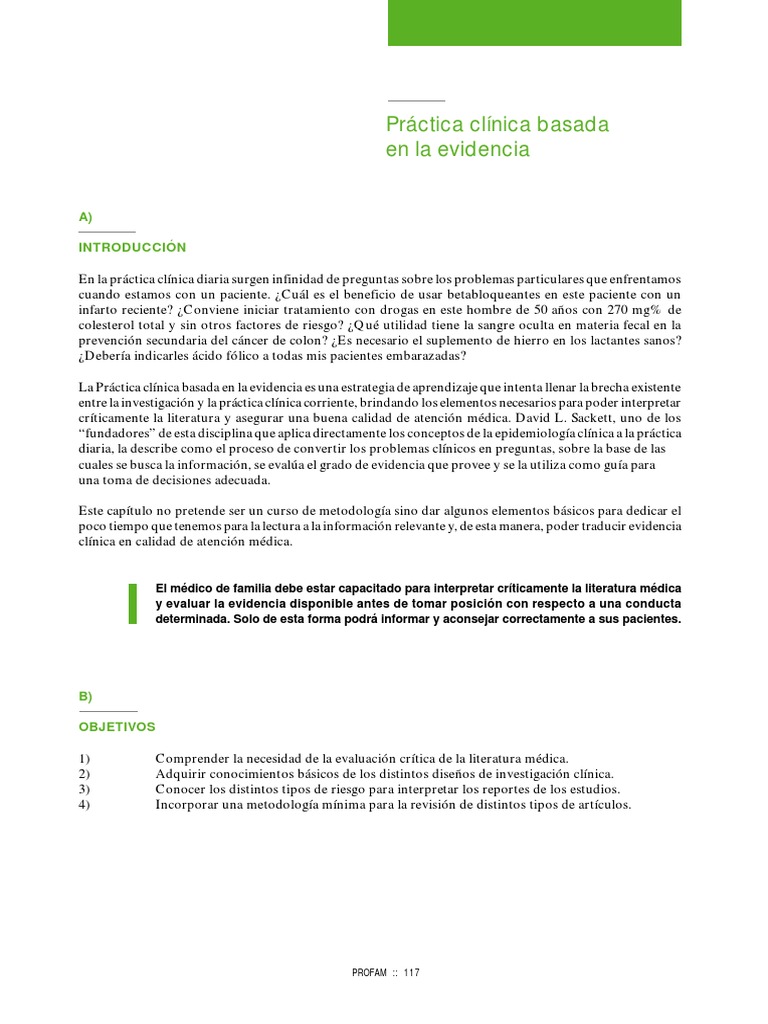 Practica Clinica Basada en La Evidencia | PDF | Estudio de cohorte ...