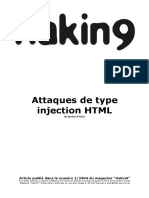 Attaques de Type Injection HTML