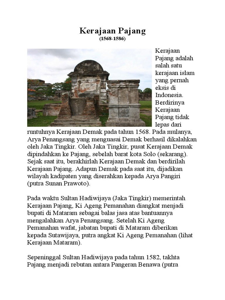 Kerajaan Pajang PDF