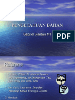 PENGETAHUAN BAHAN - Pendahuluan