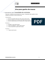 Dieta Ganho Massa 40g Proteína