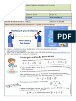 Multiplicación de fracciones y números naturales