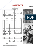 Airports Air Travel: Crossword