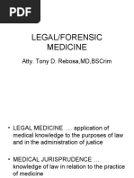 Download LEGAL MEDICINE LECTURE forensic by Alpana Laisom SN48362950 doc pdf