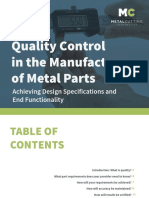 Quality Control in The Manufacture of Metal Parts PDF