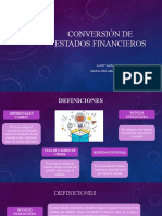 CONVERSIÓN DE ESTADOS FINANCIEROS