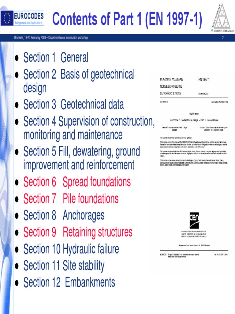 Eurocodes EN 1997-1: Pile Foundations Guide | PDF | Deep Foundation ...