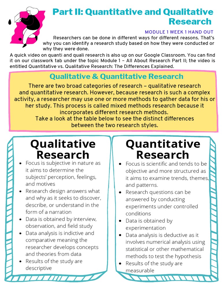 Qualitative vs Quantitative Research Overview | PDF | Qualitative ...