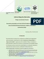 Informe Paralelo Mapuche 2015 Presentado Al Comité de Derechos Económicos, Sociales y Culturales