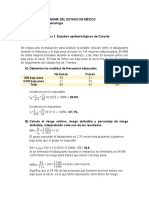 Problema 1. Estudios Epidemiológicos de Cohorte