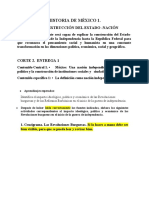 Historia de México 1. Corte 2, Entrega 1.