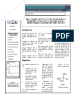 Hidrólisis del cloruro de terc-butilo: Cinética química de primera orden