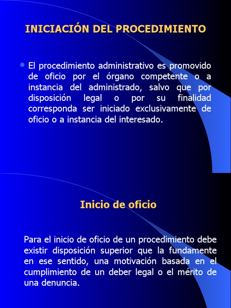 Inicio del Procedimiento Administrativo | PDF | Petición | Información ...