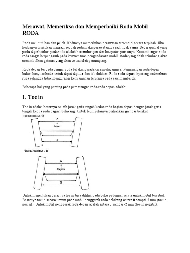 Perawatan Roda (Materi 5) | PDF | Bisnis