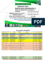 PROGRAMACIÓN MESA EXAMINADORA IV-2020 Semestre I-2020 TODOS EN UNO PDF