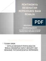 Pentingnya kesehatan reproduksi bagi remaja DYAH X KEP