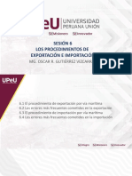 Sesion 6 - Procedimiento de Importacion y Exportacion