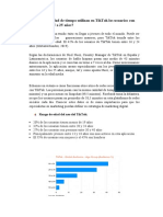 Uso de TikTok entre 15-25 años: 43 minutos diarios