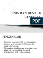 Jenis Dan Bentuk Kesenian