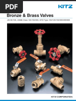 Bronze & Brass Valves: JIS 5K/10K, ASME Class 125/150/300, KITZ Type 100/125/150/300/400/600