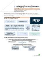 Notes - Appointment & Qualification of Directors