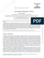 The Neuropsychology of Huntington 'S Disease