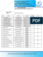 Absensi Panitia MA 2019