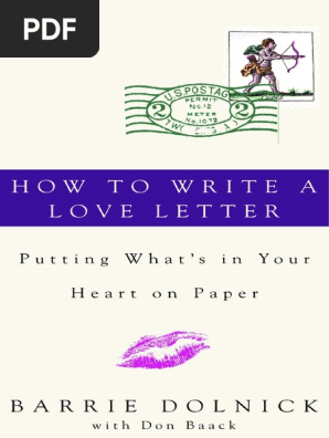 How To Write A Love Letter by Barrie Dolnick and Donald Baack - Excerpt
