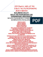 ORASYON Part 6 - AKLAT NG PAGKABUHAY NG PANGINOONG JESUCRISTO