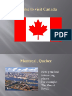 I'd Like To Visit Canada