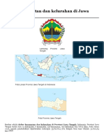 Daftar Kecamatan Dan Kelurahan Di Jawa Tengah