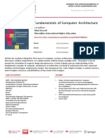 Fundamentals of Computer Architecture: 1st Edition
