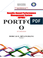 Results-Based Performance Management System (RPMS) : Portfoli O