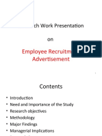Research Work Presentation