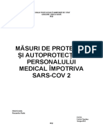 A12 - CIURDEA Lucia. Masuri de Protectie Si Autoprotectie A Personalului Medical Impotriva - SARS-COV 2
