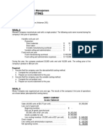 Variable Costing and Full Costing