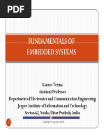 Fundamentals of Fundamentals of Embedded Systems