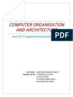 Computer Organization and Architecture [COA ]June 2017 Supply Solved Question Paper 