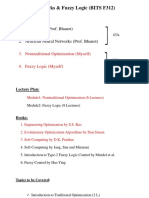 Neural Networks & Fuzzy Logic (BITS F312) : 1. Introduction (Prof. Bhanot)