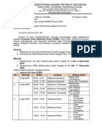 Surat Pemberitahuan Ke Kanwil JADWAL KSMO 2020