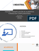 Sesión 1. Higiene y Manipulación de Alimentos