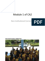 Module 1 of CA2: Non-Institutional Correction