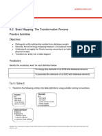 Database Design 9-2: Basic Mapping: The Transformation Process Practice Activities