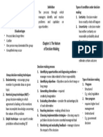 Chapter 3: The Nature of Decision Making