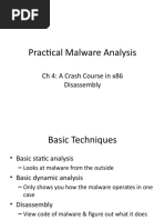 Practical Malware Analysis: CH 4: A Crash Course in x86 Disassembly