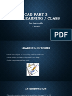 Cad Part 3 Self Learning / Class: Eng. Sara Awadalla 11 Advance